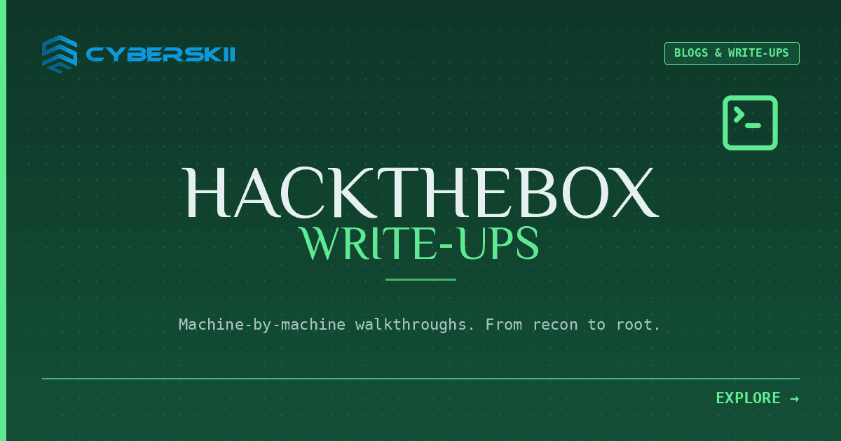 HackTheBox Write-Ups