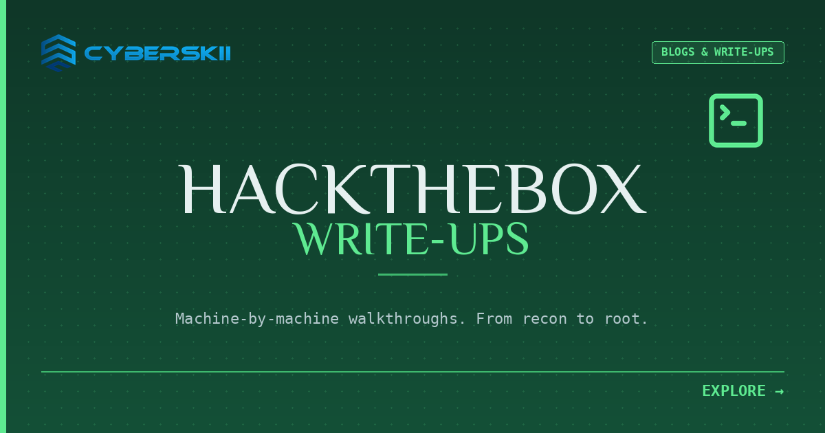 HackTheBox Write-Ups