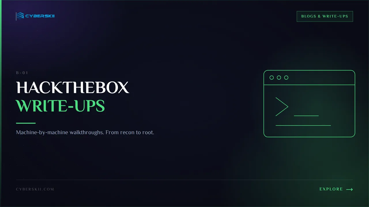 HackTheBox Write-Ups