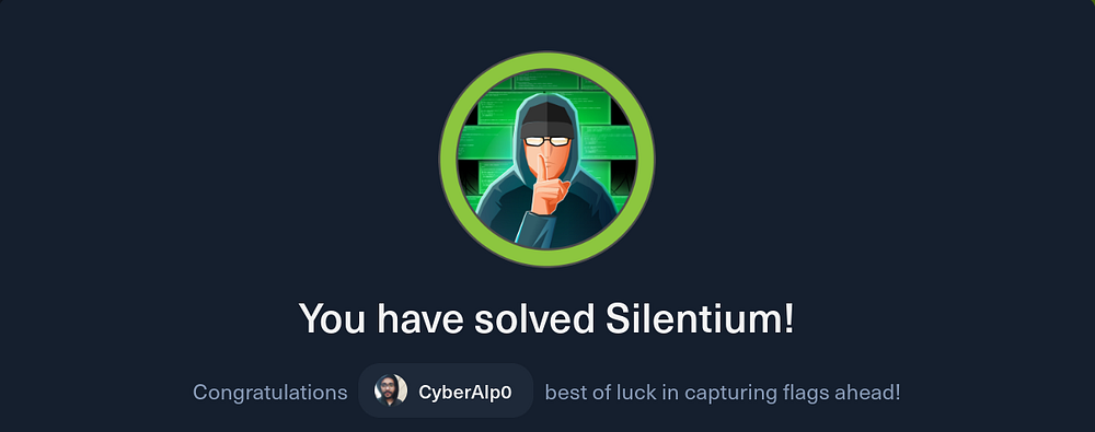 HTB Labs - Season 10- "Silentium" Machine Walkthrough | By: CyberAlp0
